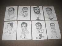 8 Calendários de "Caricaturas" Colecção Completa! Raríssima!