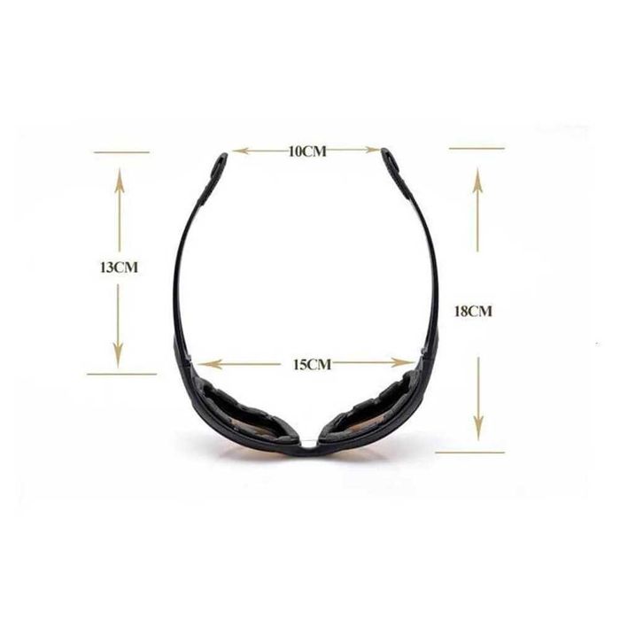 Óculos tácticos 4 Lentes intercambiáveis anti UV polarizados