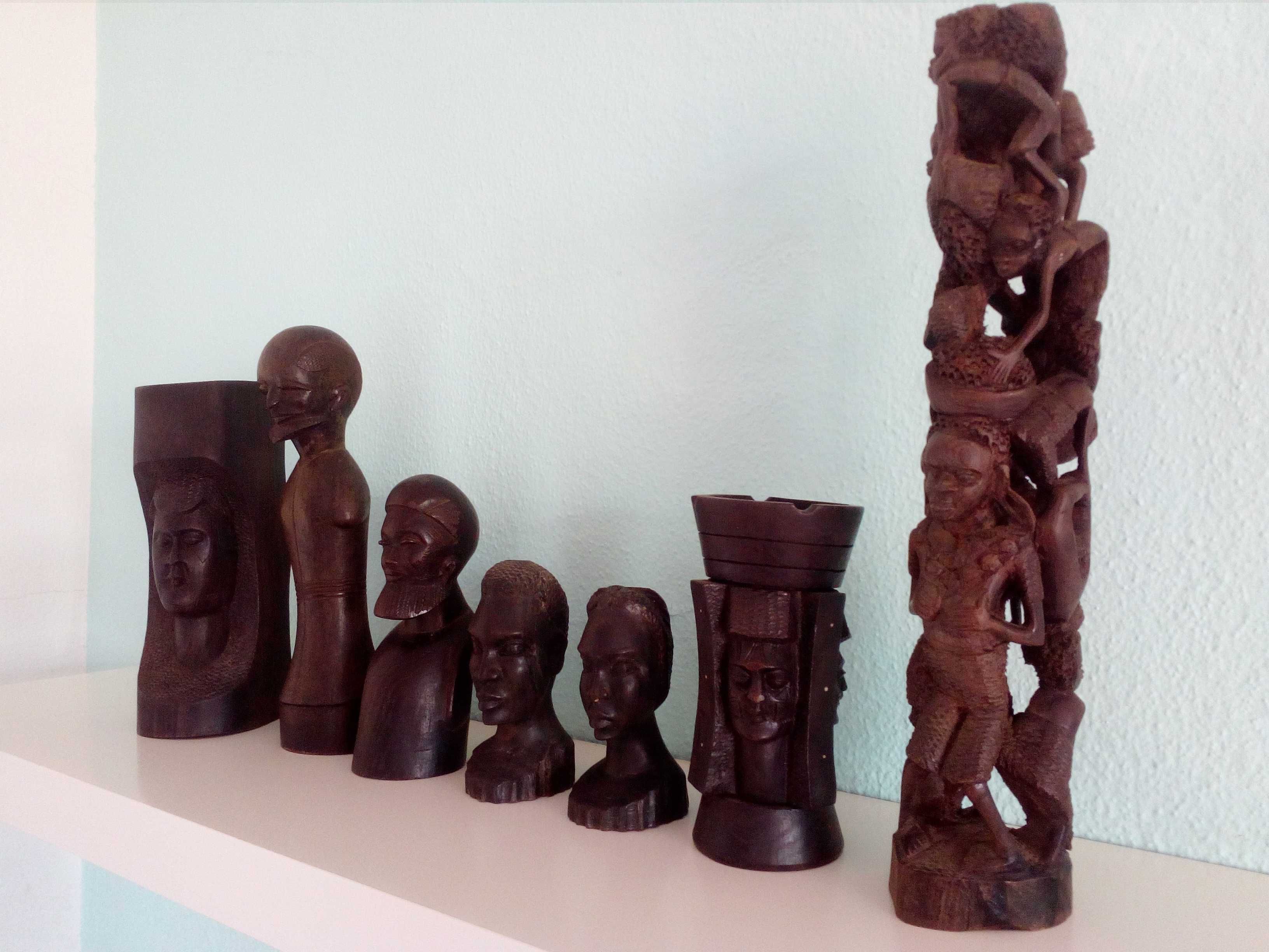 Esculturas Antigas Africanas de madeira