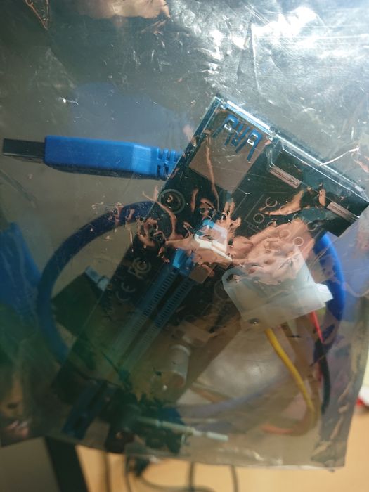 Karta rozszerzeń RISER PCIe USB 3.0 1x to 16x ver 006C- NOWY