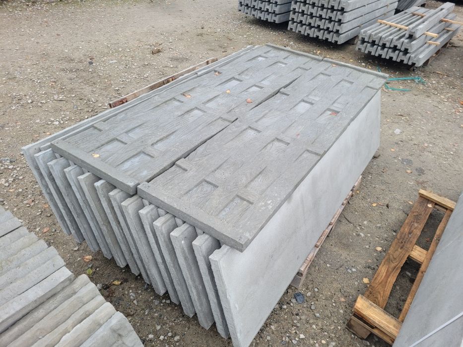 Płyty betonowe ogrodzeniowe 50x200 zbrojone na płot chodnik do garażu