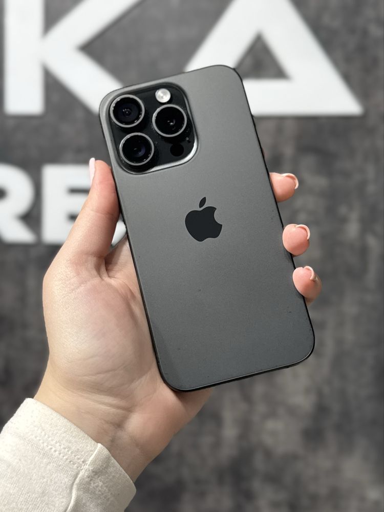 iPhone 15 Pro Black Titanium,256GB,Neverlock,100%Акб,Оплата частинами