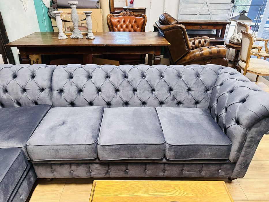 IDEALNY ZESTAW CHESTERFIELD - rogówka + sofa 2 osobowa :)