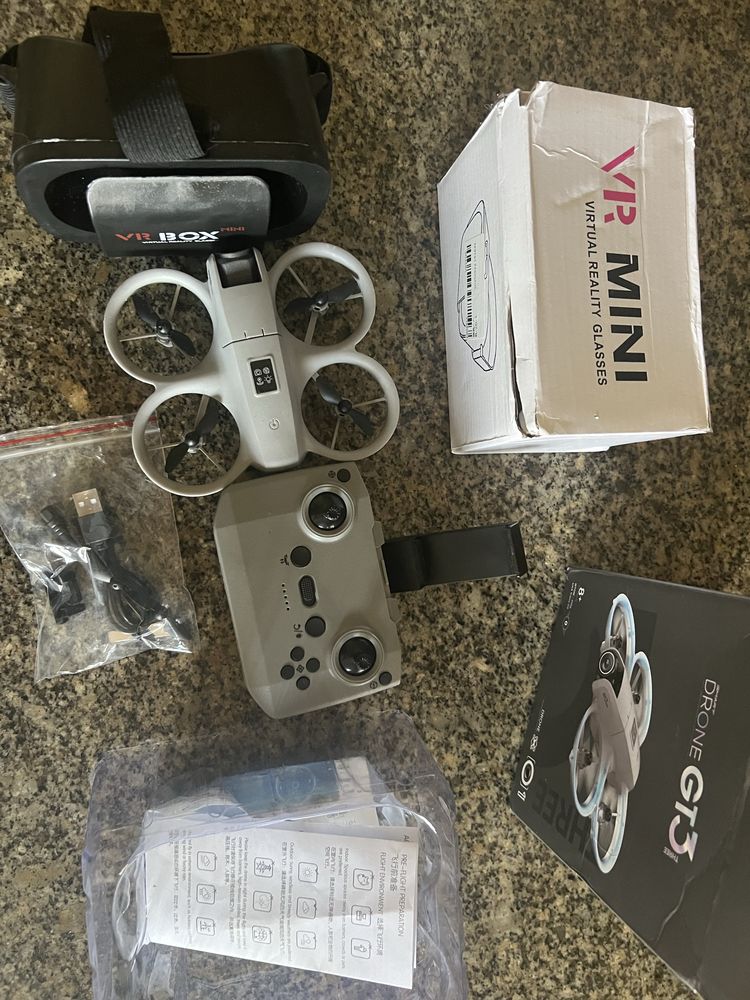 Drone com oculos virtual