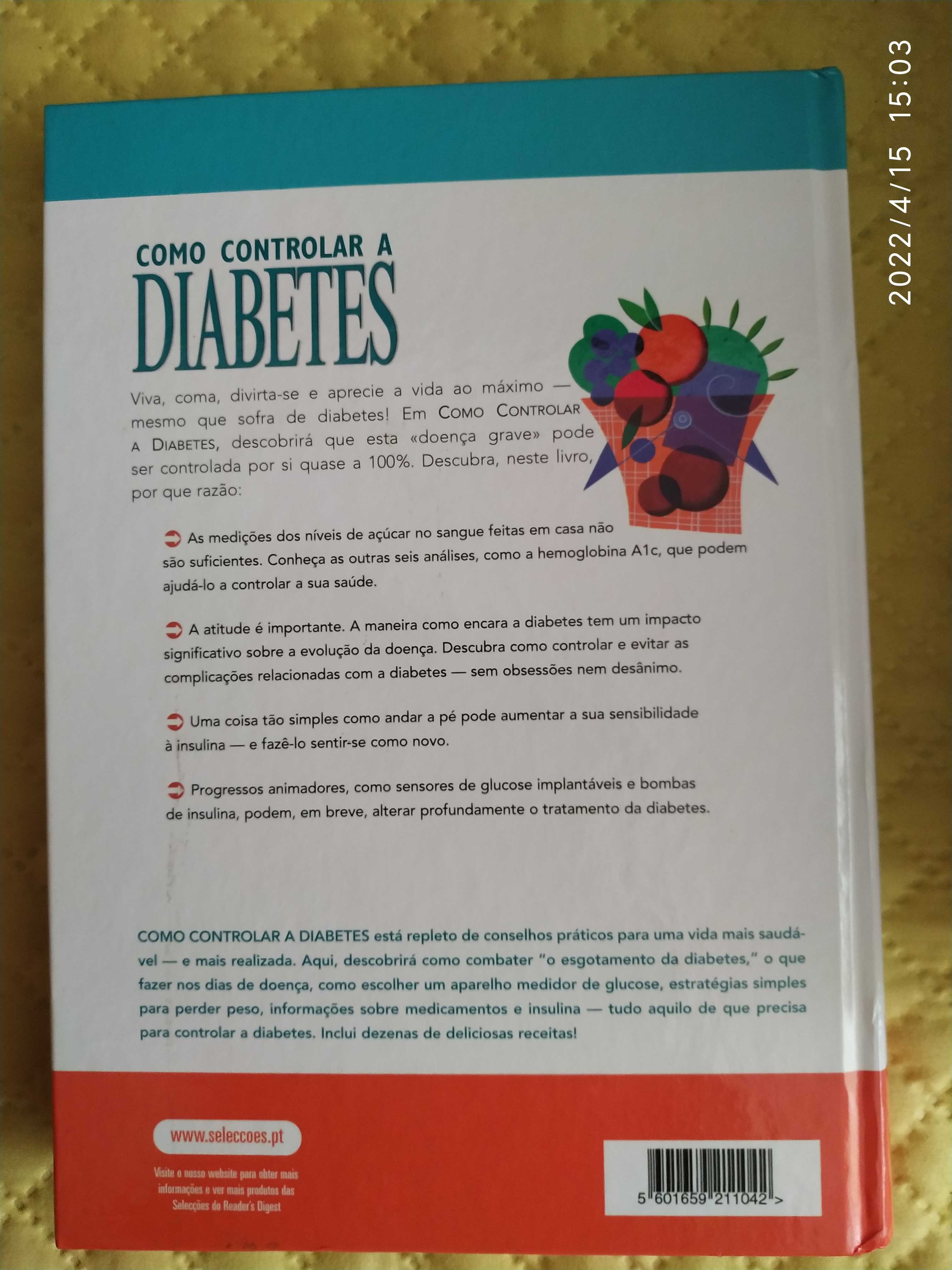 Livro "Como controlar a diabetes"