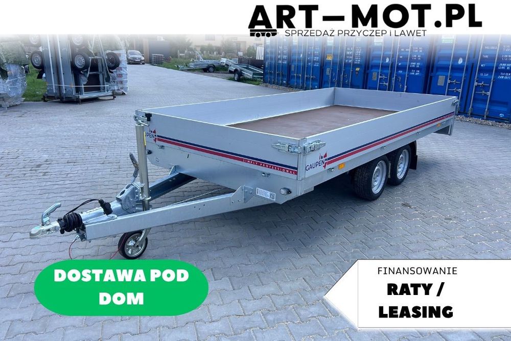 Neptun GAUPEN / N27-405 2 HL / 405x198x30 / DMC 2700kg / ALUMINIOWE BURTY / GN264  przyczepa platforma z burtami aluminiowymi / Finansowanie