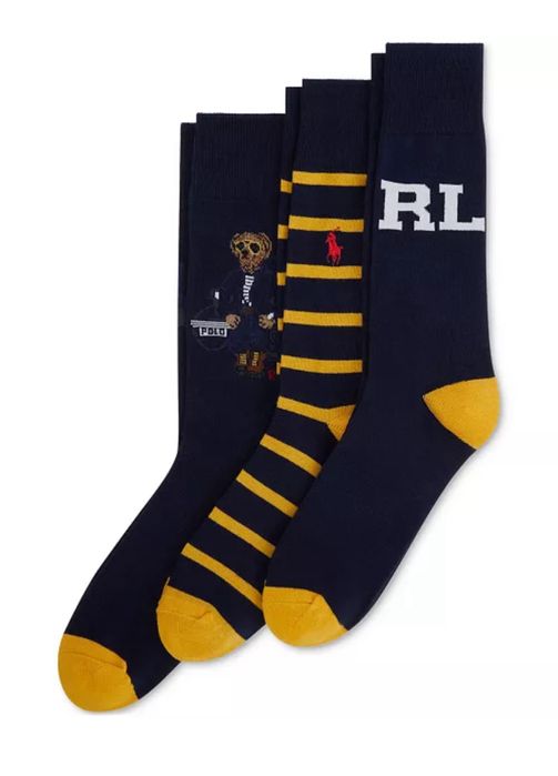 Шкарпетки чоловічі з ведмедиком носки с мишкой Ralph Lauren