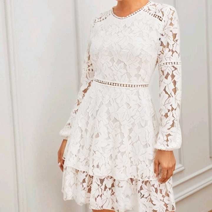 Sukienka Shein biała rozmiar M