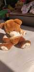 Miś pluszowy przytulanka Teddy bear maskotka z kwiatkiem Smyk