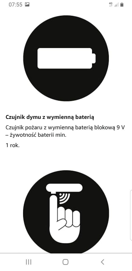 Bezprzewodowy Czujnik czadu dymu gazu