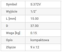 Facom S.372V - Grzechotka kompaktowa - złącze 9 x 12 mm