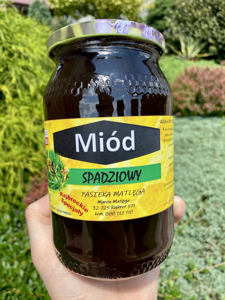 Miód SPADZIOWY naturalny leśny 100% oryginalny 1,2 kg