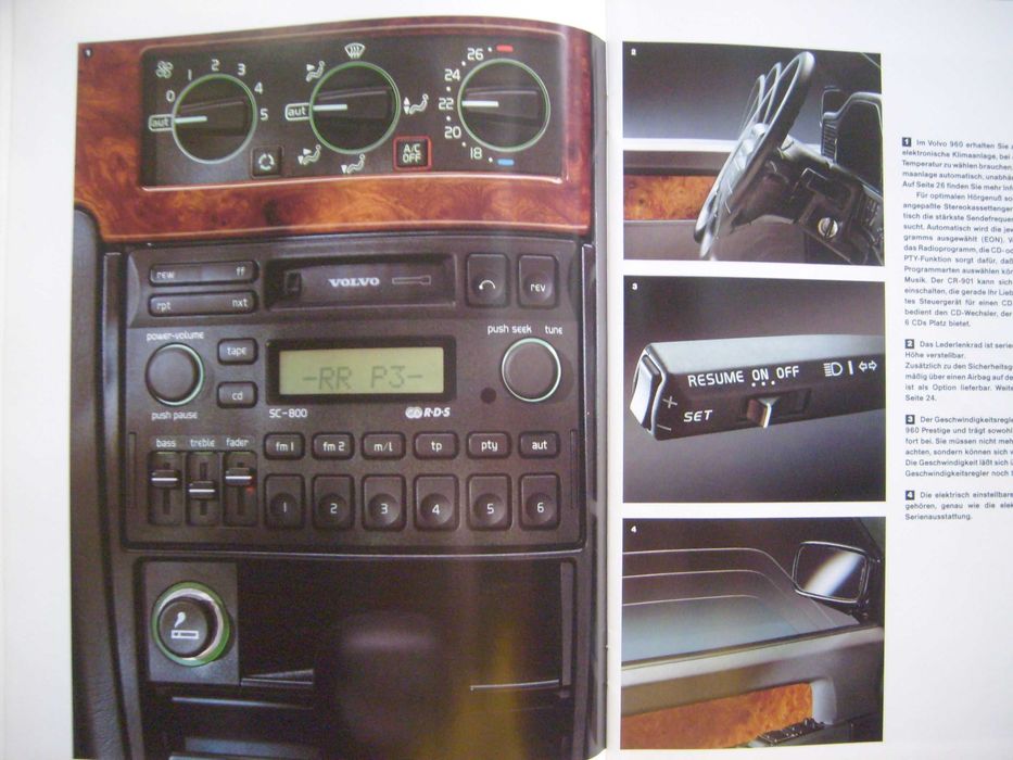 VOLVO 960 Limousine + Executive & Kombi 1994 - prospekt 42 str., BDB-