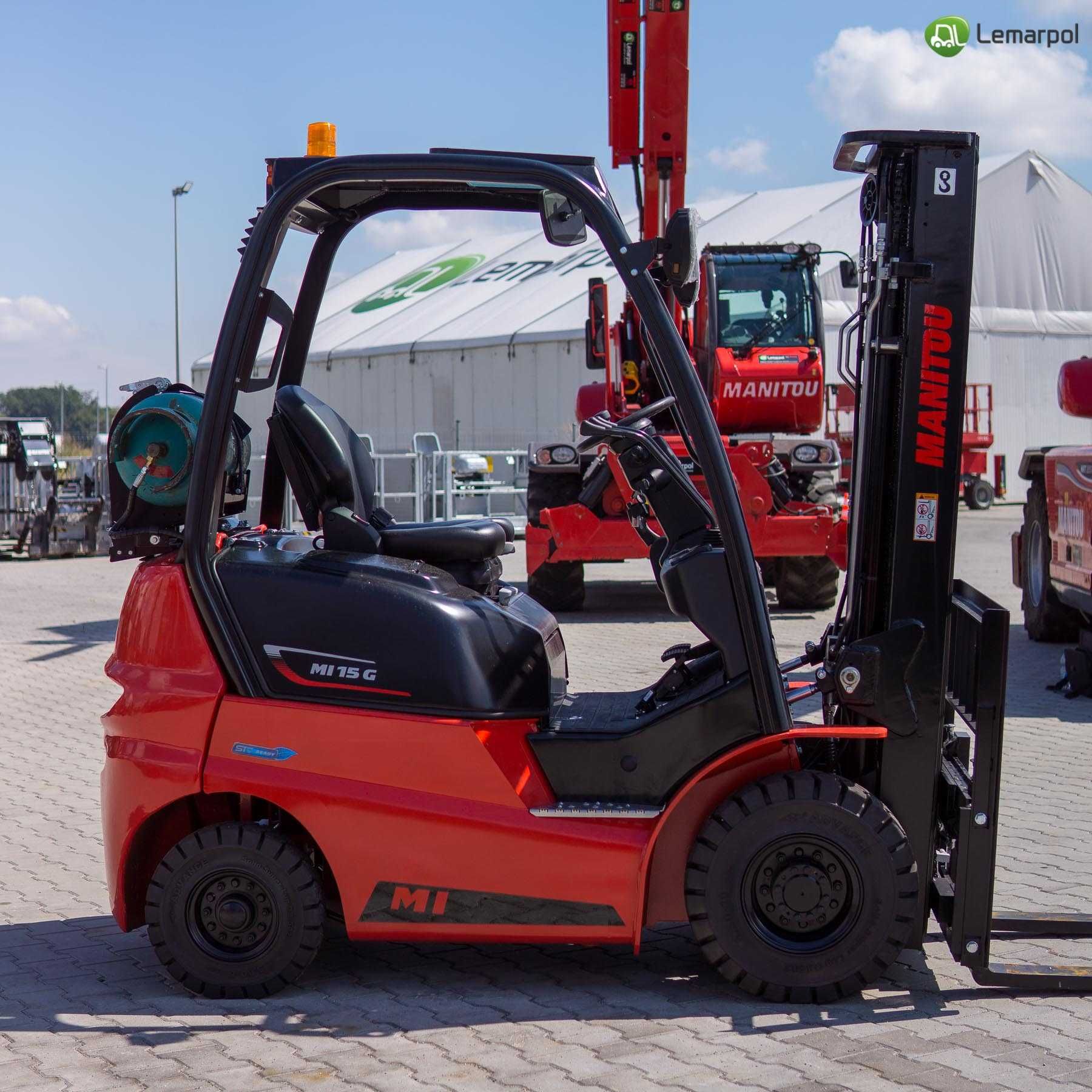 Nowy wózek widłowy Manitou Mi15G , 1,5t LPG - od ręki