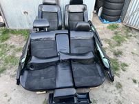 Fotele elektryczne do VW Passat B5 przelfit, półskóra alcantara boczki