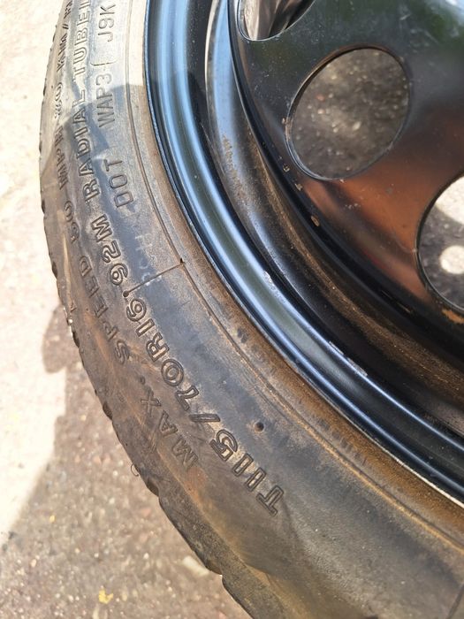 Koło kolo zapasowe dojazdowe Opel Vectra Astra Zafira 16 cali 5x110