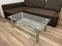Ława szklana stolik stół do salonu kawowy 120x65