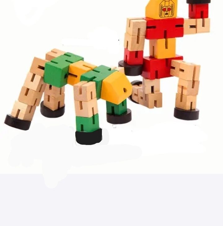 Дерев'яний робот трансформер, головоломка