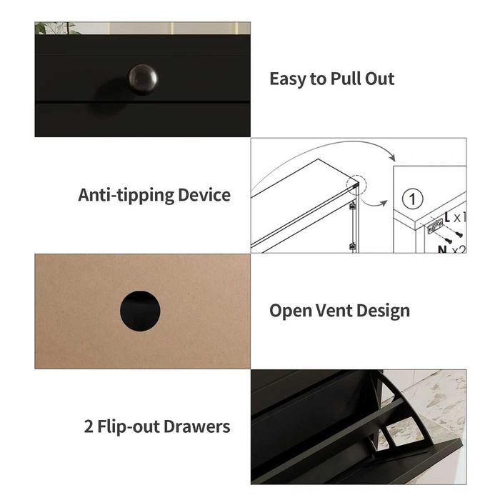 Nowa szafka na buty / uchylna / 3 poziomy / szuflady / półka / W119!