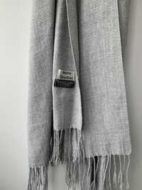Сірий шарф меланж з кітичкам