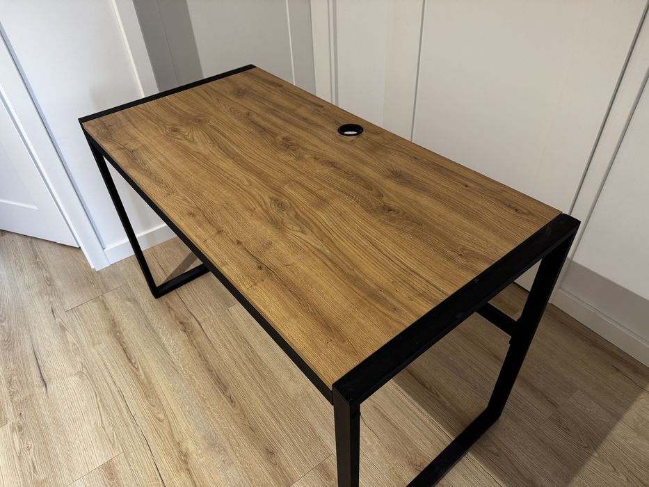 Biurko drewniane w stylu loft 120cm x 60cm