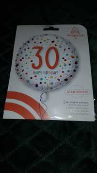 Balon foliowy na hel urodzinowy 30
