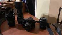 Sony alpha 200 a200 lustrzanka + 4 obiektywy + bateria ladowarka torba