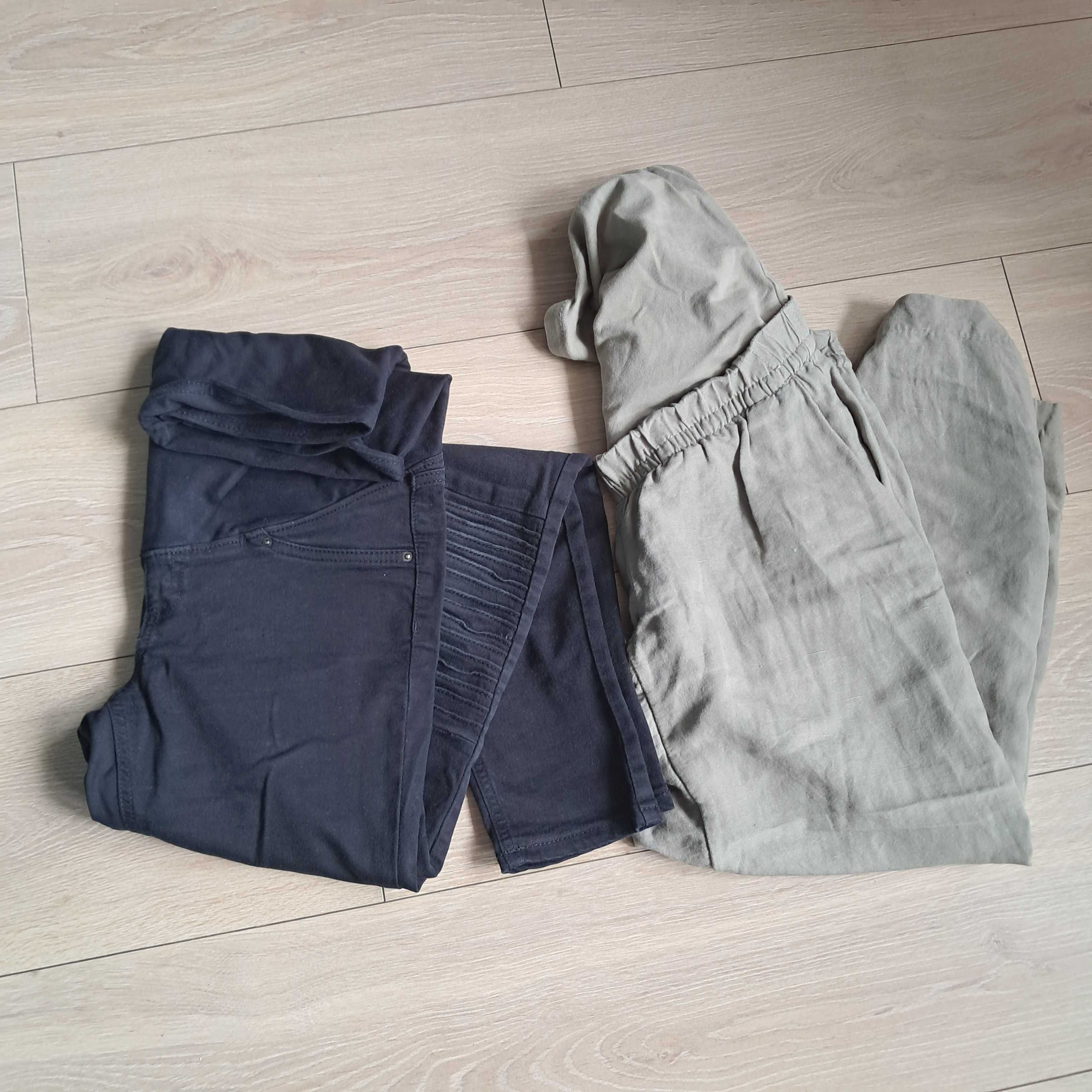 Spodnie ciążowe xs s h&m dwie pary plus gratis