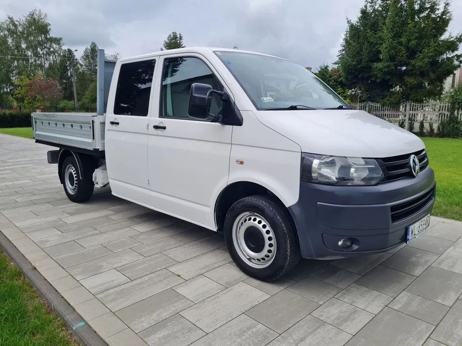 Volkswagen VW TRANSPORTER T5 LIFT DOKA 2,0 TDI  doka | skrzyniowy | 6-soób | Rejestracja PL | cena brutto |
