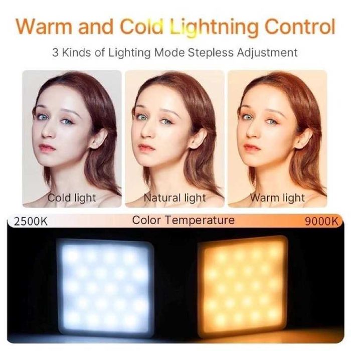 Накамерный видео свет RGB 359 различных цветов Ulanzi VL49 RGB Pro