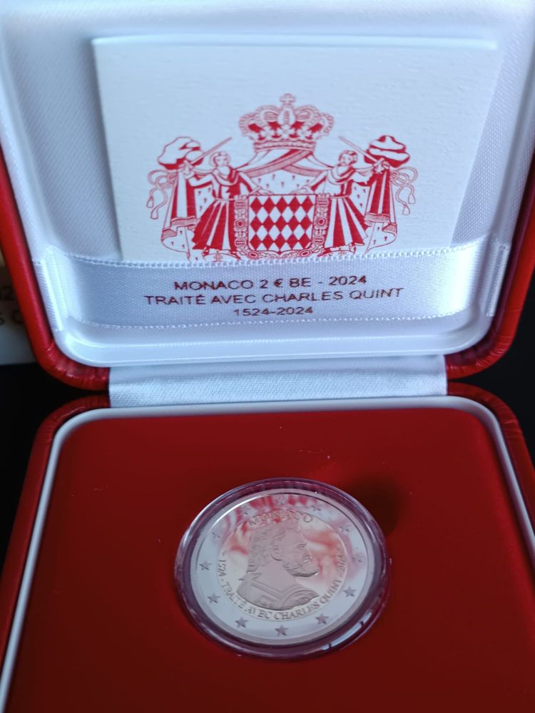 Moeda 2€ Proof Mónaco 2024