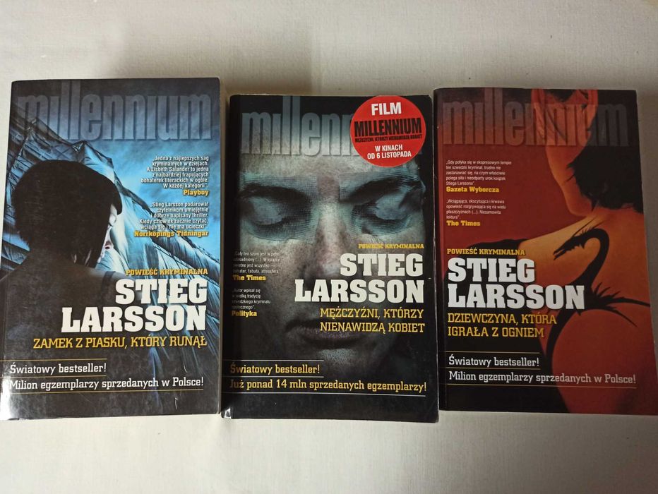 3x STIEG LARSSON Mężczyźni..Dziewczyna która..,Zamek z piasku ...