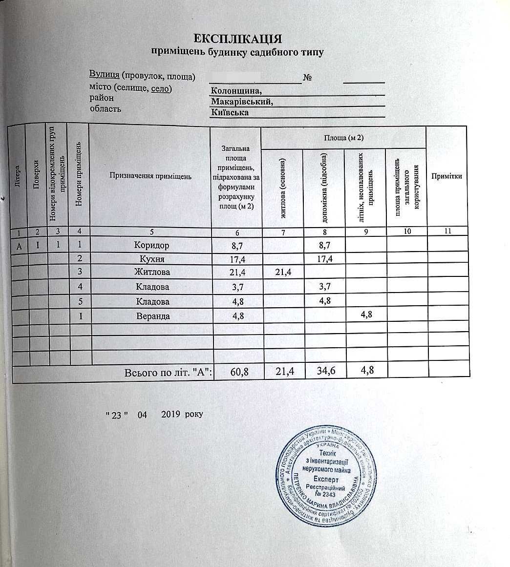 Продам жилий будиночок в 30км.від Києва.Центр села.Інфраструктура.