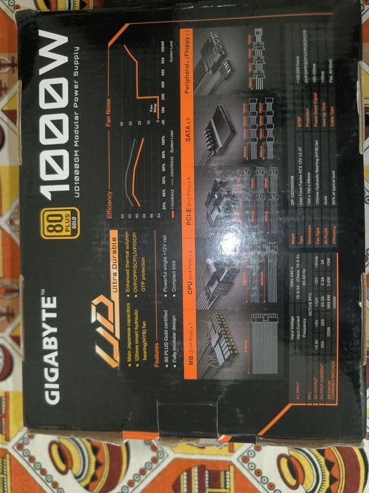 Fonte gigabyte ud gold 1000w