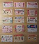 Vendo Bilhetes Antigos do S.L. Benfica