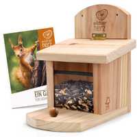 Nowy drewniany domek / karmnik dla wiewiórek !4584!