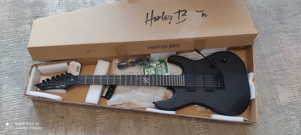 Gitara elektryczna Harley Benton HWY-25 BKS superstrat + SETUP!