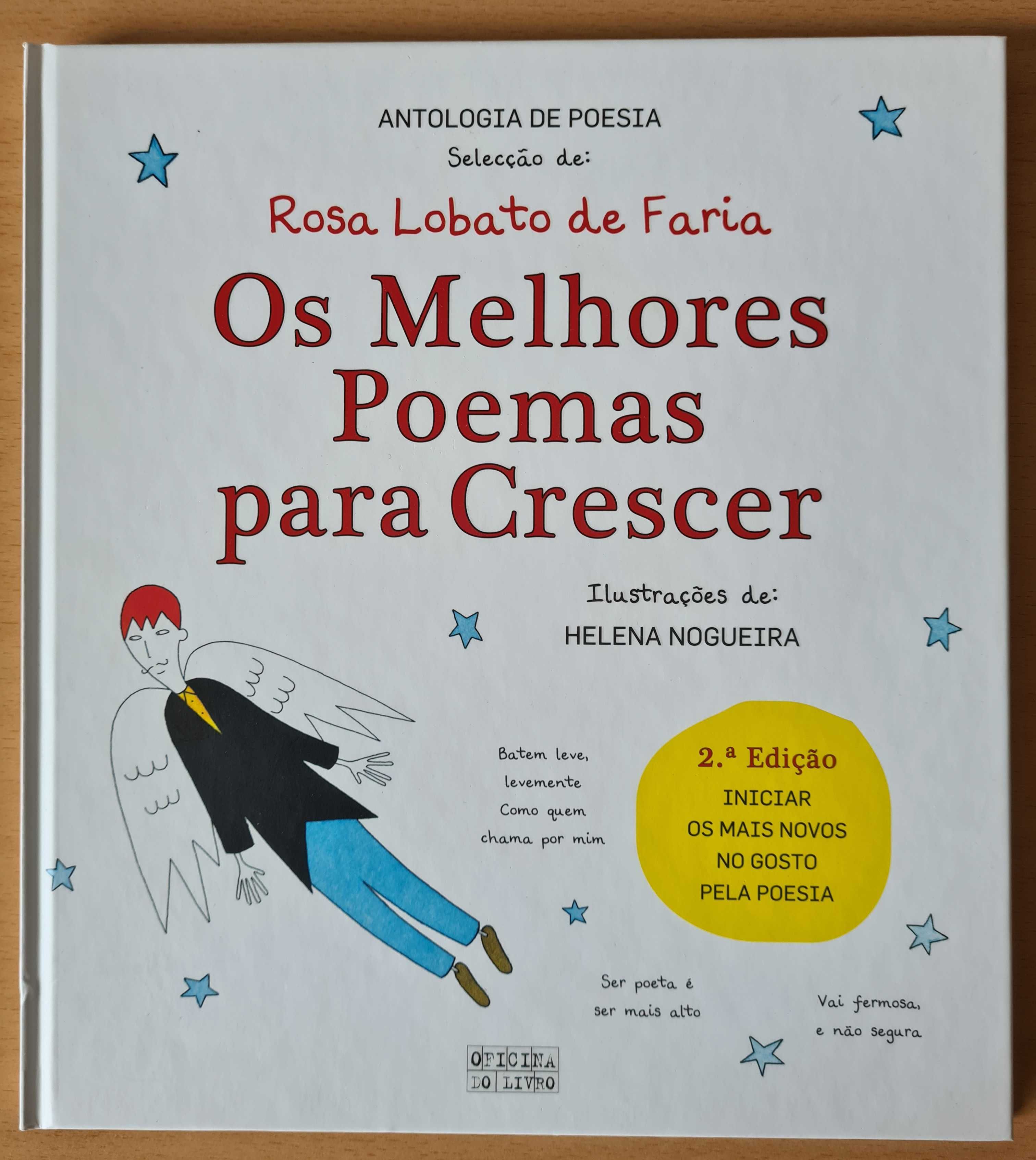 Livro infantil "Os Melhores Poemas para Crescer" de Rosa Lobato Faria
