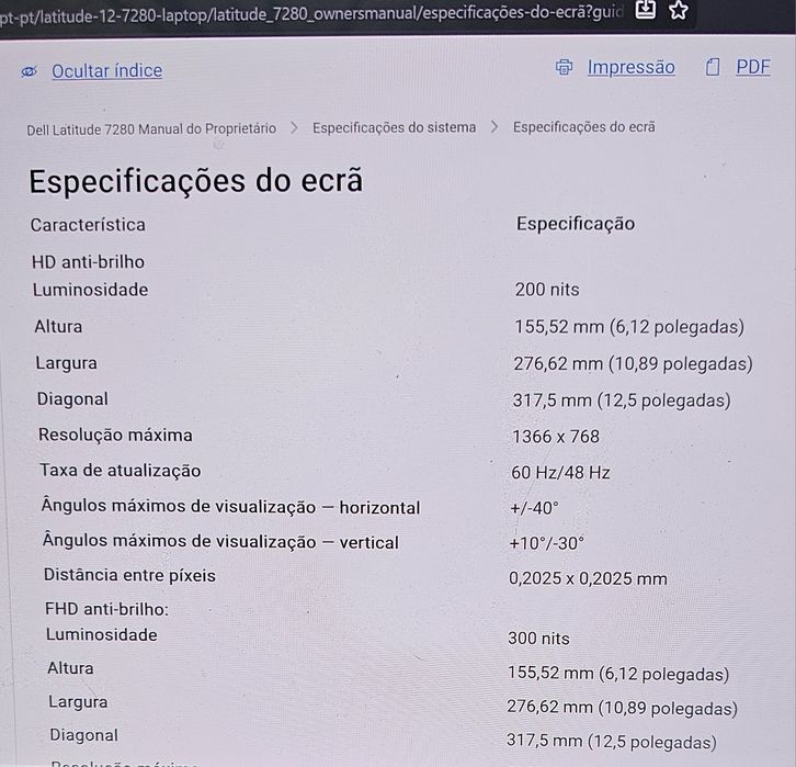 Computador portátil Dell Latitude 7280