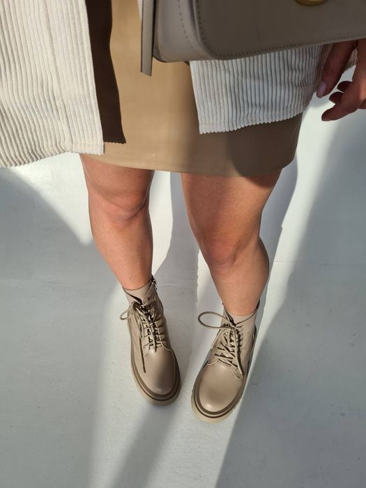 Жіночі зимові ботинки натуральна шкіра та хутро