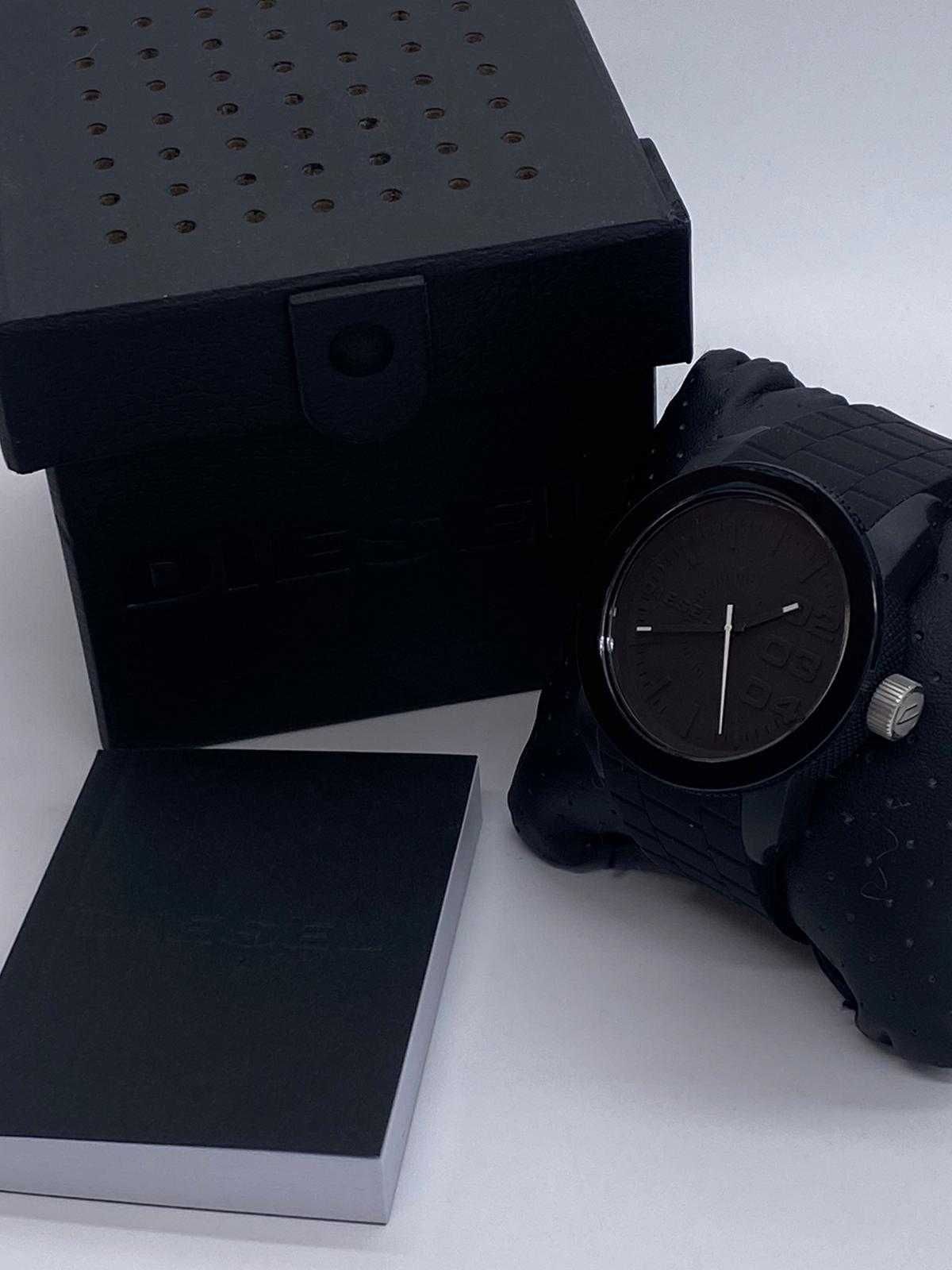 Diesel Dz1437 zegarek męski czarny silikonowy mat matowy klasyczny