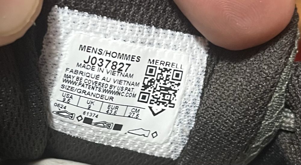Кросівки Merrell Gore-tex 43 розмір (по устілці 27.5 см) Нові.Оригінал