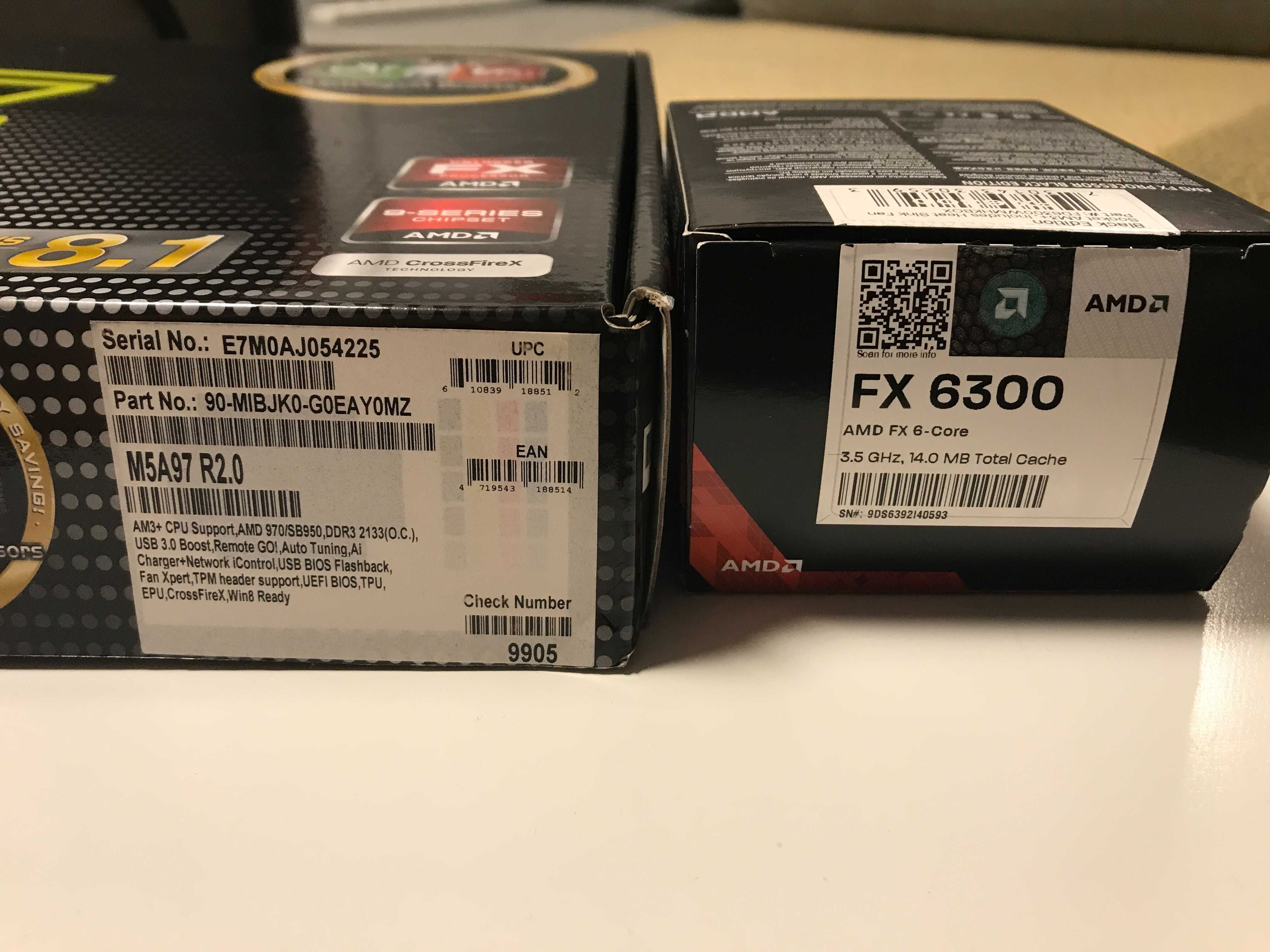 płyta ASUS M5A97 R2.0 + procesor AMD FX 6300 chłodzenie Fortis 2