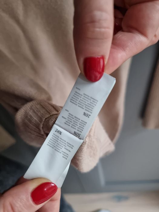 bluzeczka sweterek piaskowy beżowy Reserved 152 cm 11-12 lat elegancki