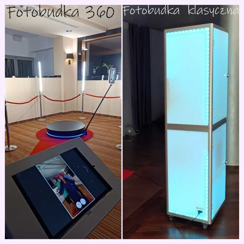 Fotobudka fotobudka 360 Cięzki Dym Napis Neon Fontanny Iskier bal