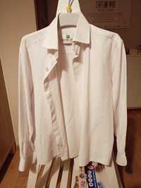 Koszula biała dla chłopca rozb128/134