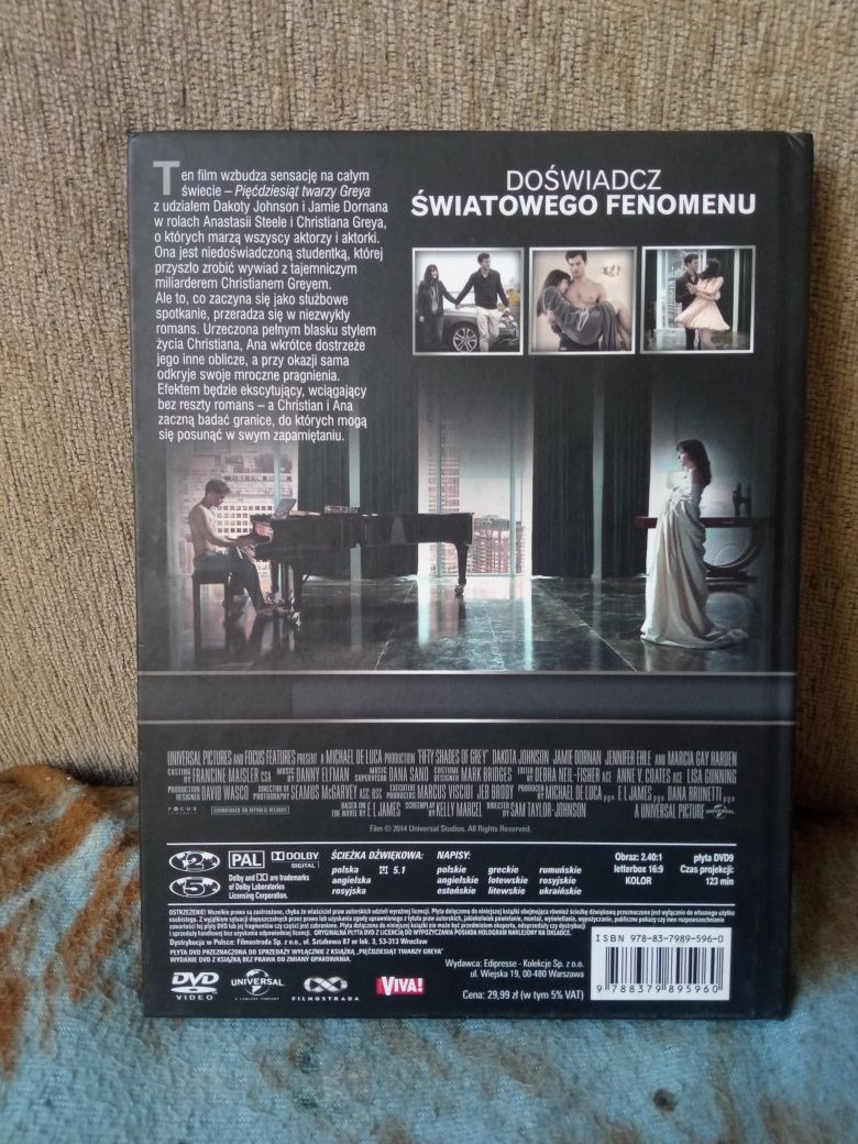 Pięćdziesiąt twarzy Greya dvd