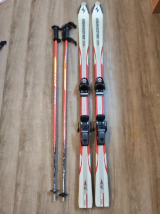 Горные лыжи Blizzard 160см с креплением Rossignol