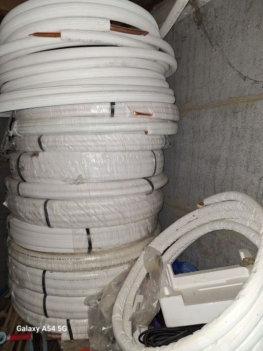 Rury miedziane w otulinie do klimatyzacji, chłodnictwa