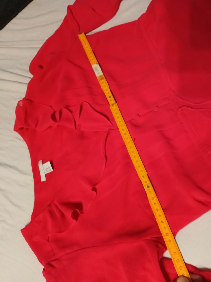 Czerwona sukienka elegancka h&M XL 42